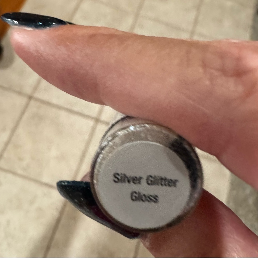 Silver Glitter Gloss